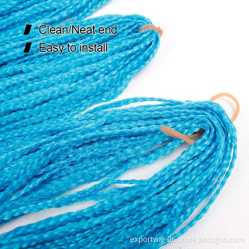 Cheap Straight Zizi Box Crochet Hair Box Braiding Hair Extensions Solid Color Synthetic Fiber 28inches Blonde Orange White